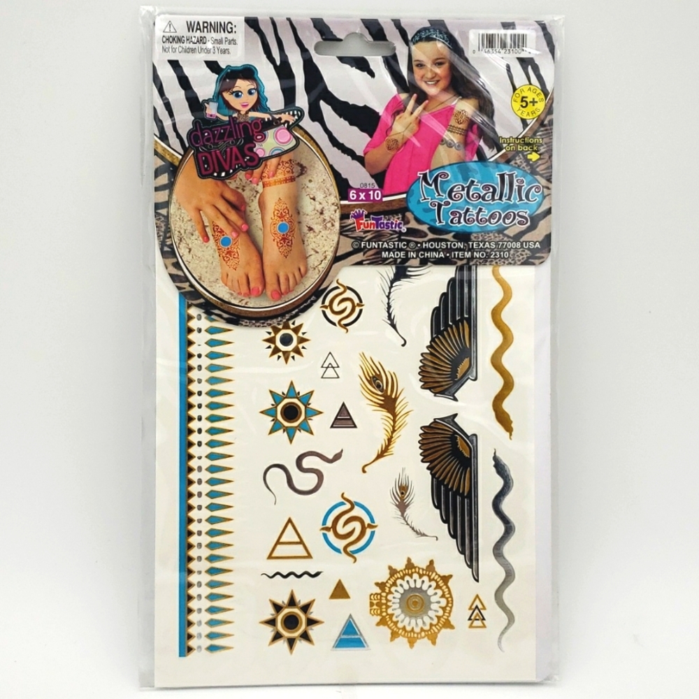 METALLIC TATTOOS $8 or 3/$12 BUNDLE